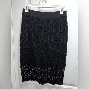 Black lacy skirt